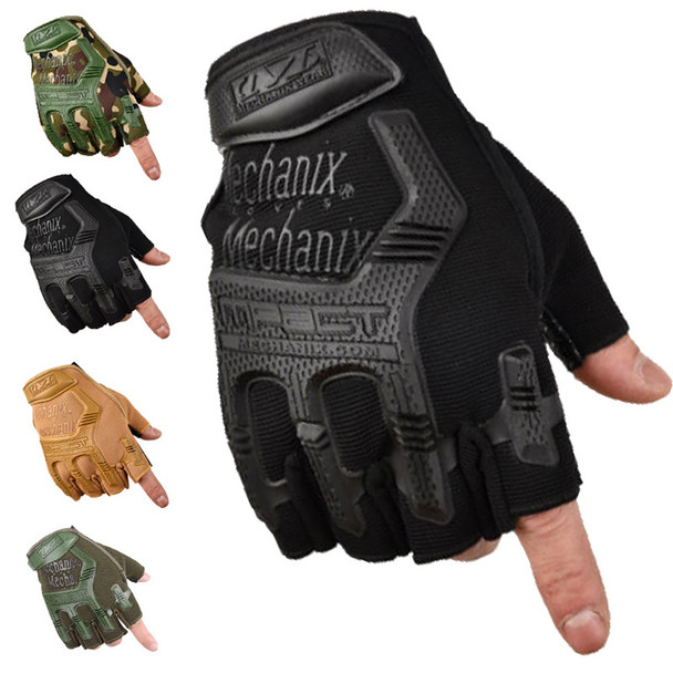 Tactical Military Gloves Half Finger Paintball Airsoft Shot Combat Anti-Skid Men Bicycle Full Finger Gloves Protective Gear