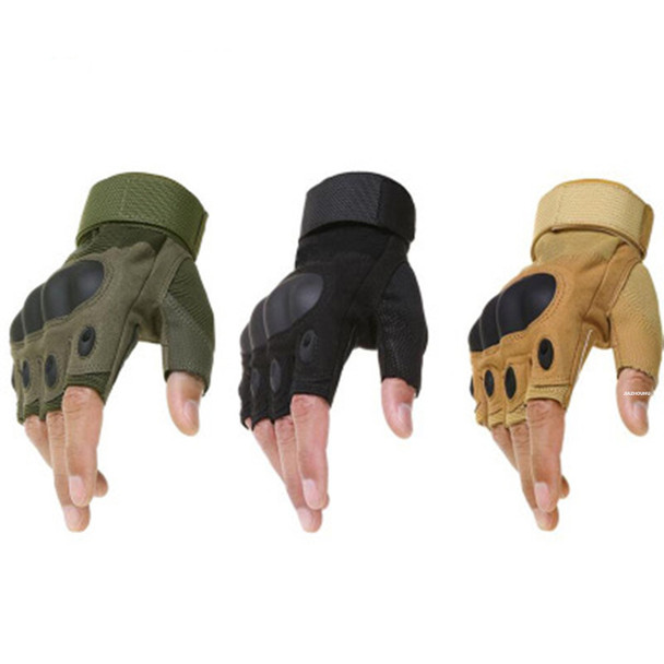 2024 New Tactical Fingerless Gloves Shooting Hiking Hunting Climbing Cycling Gym Riding Airsoft Half Finger Gloves