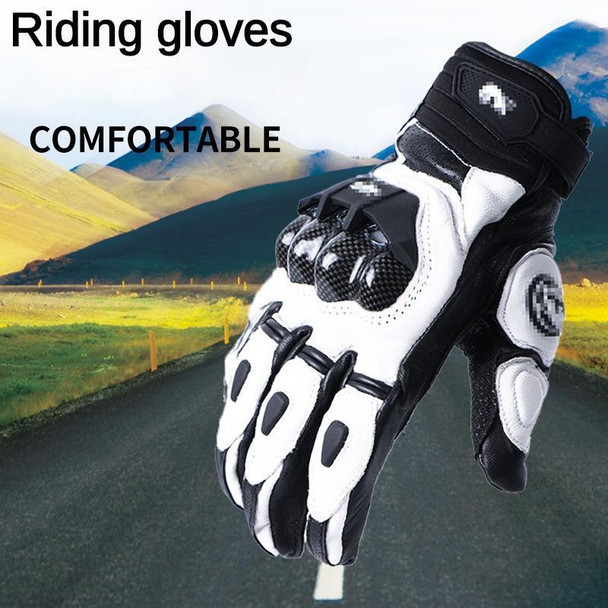 All Finger Motorcycle Riding Gloves, Off-road Sheepskin Motorcycle Gloves, Outdoor Sports Riding Equipment, Motorcycle Gloves