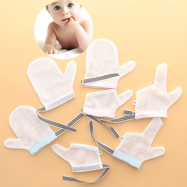 1Pair Baby Prevent Bite Fingers Nails Glove for Toddle Kids Harmless Set Children Infant Anti Biting Eat Hand Protection Gloves