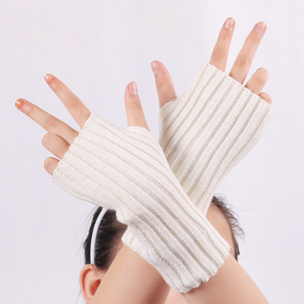 Wrist Long Fingerless Gloves Women‘s Mitten Winter Arm Warmer Knitted Arm Sleeve Fine Casual Soft Girl Goth Punk Gothic Glove Wrist Long Fingerless Gloves Women‘s Mitten Winter Arm Warmer Knitted Arm Sleeve Fine Casual Soft Girl Goth Punk Gothic Glove