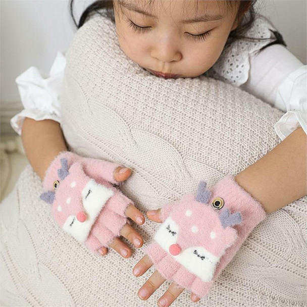 Baby Gloves winter half refers to flip pupil children boy girl Gloves child warm baby winter Glove Accesses