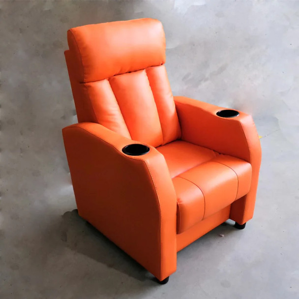 Modern Minimalist Mini Bar Sofa Single Chair and Small Leather Home Cinema Sofa