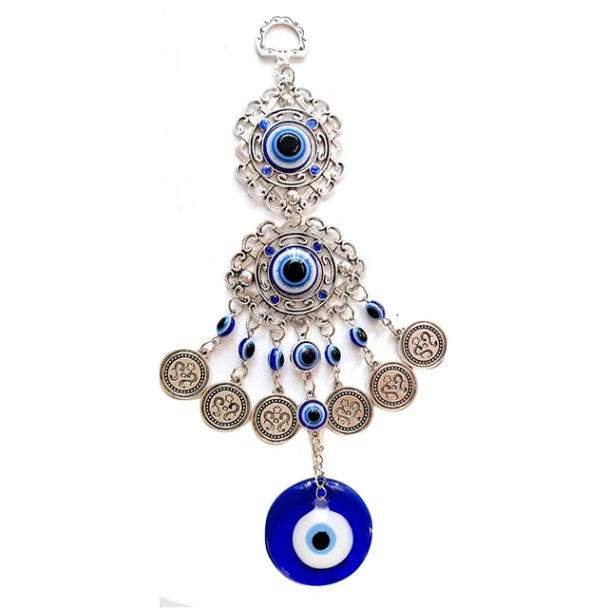 Wall Hanging Pendant Amulet Lucky Charm Blessing Protection Gift Turkish Blue Evil Eye Hamsa Hand Flower for Home Decoration Wall Hanging Pendant Amulet Lucky Charm Blessing Protection Gift Turkish Blue Evil Eye Hamsa Hand Flower for Home Decoration