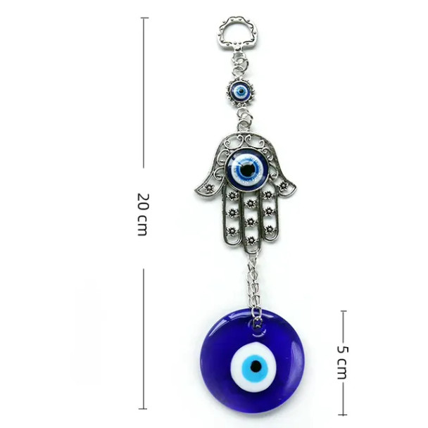 Wall Hanging Pendant Amulet Lucky Charm Blessing Protection Gift Turkish Blue Evil Eye Hamsa Hand Flower for Home Decoration Wall Hanging Pendant Amulet Lucky Charm Blessing Protection Gift Turkish Blue Evil Eye Hamsa Hand Flower for Home Decoration