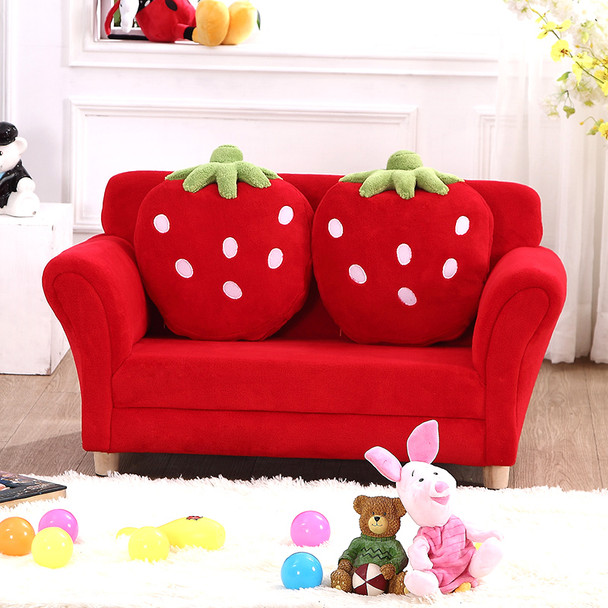 Children's Sofa Cute Cartoon Fabric Strawberry Sofa Modern Tatami Combination Baby Sofa