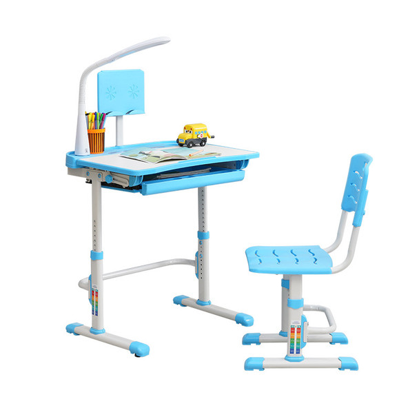 Heigt adjustable children study table reading study table and chair set for kids
