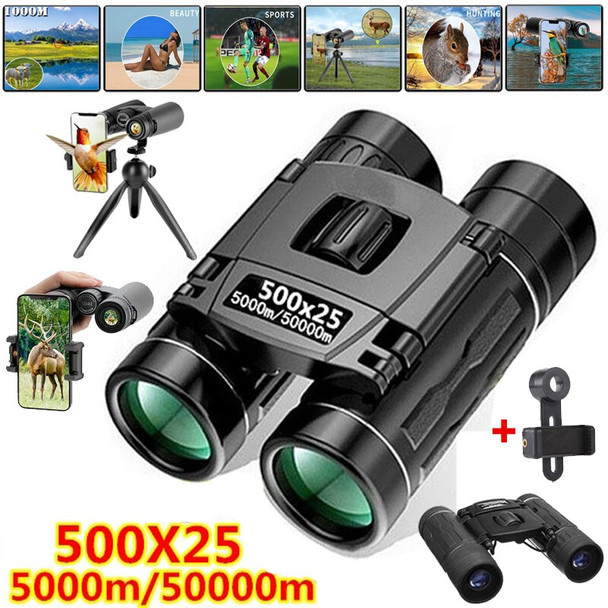 500X25 Portable Hd Zoom 5000M/50000M Binoculars Telescope Powerful