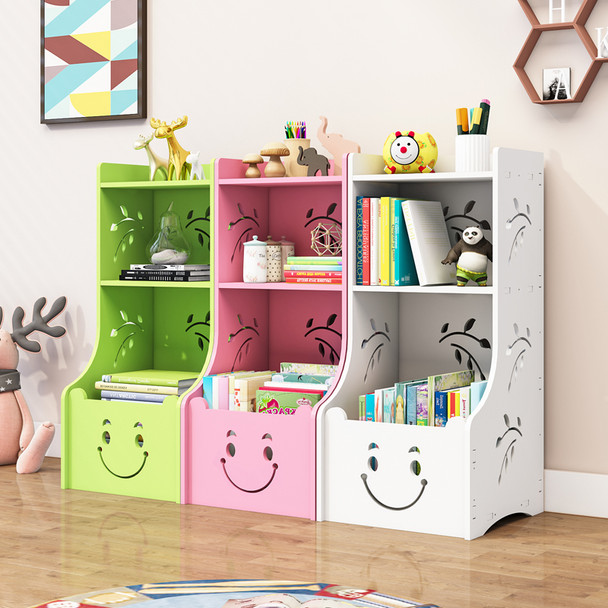 Environment Friendly Material Formaldehyde Free Simple Shelf Bookcase Kindergarten Bookrack Assembled Children Bookshelf