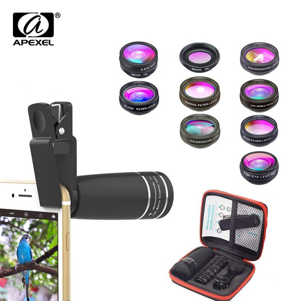 Apexel Fisheye Camera Lens | Apexel 1 Camera Lens Kit | Apexel Phone