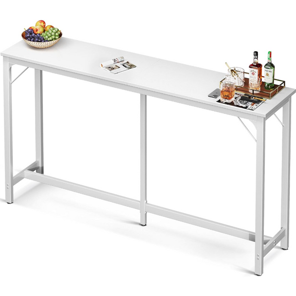 71 Inch Bar Table, Bar Height Pub Table, Counter Height Bar Table, Rectangular High Top Kitchen & Dining Counter Tables