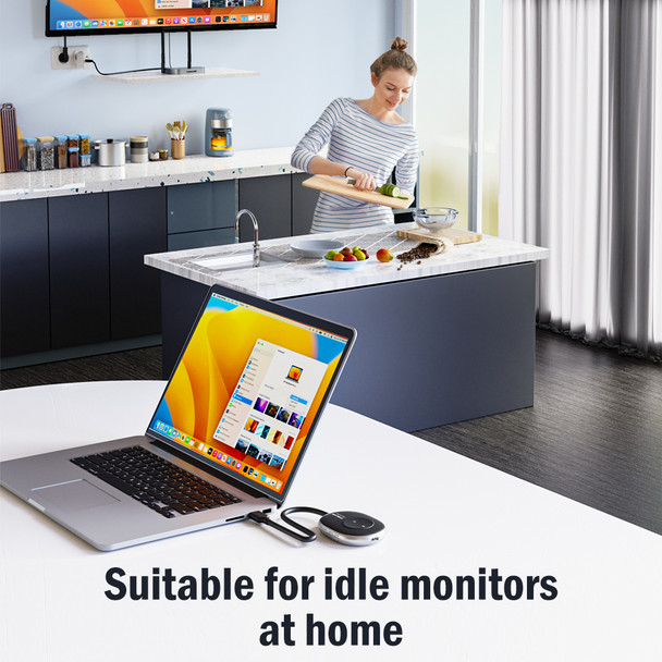 Lemorele HDMI Wireless 1080P60Hz Transmitter & Receiver Kit 5G 50M ransmits Display Dongle for Monitor Projector laptops TV