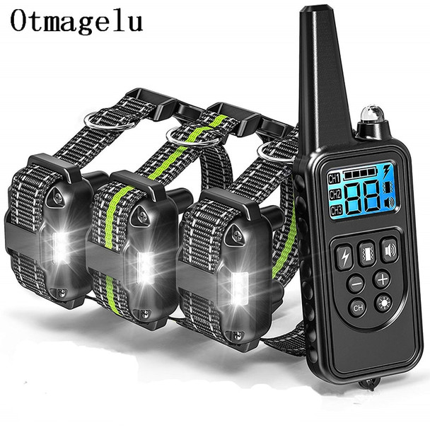 800m Electric Dog Training Collar with LCD Display Pet Remote Control