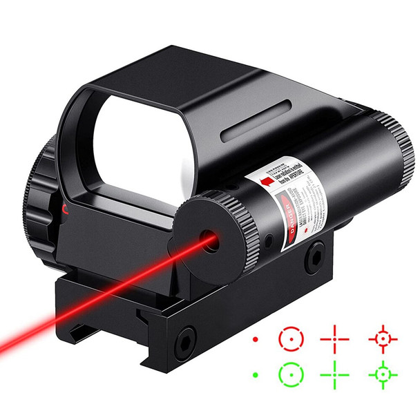 Tactical Reflex Sight Riflescope Red Green Laser Scope 4 Reticle