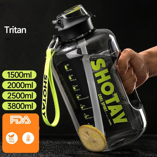 2000ml Training Sport Bottle Kettle Large Gym Bottle Bpa Free 1 Gallon