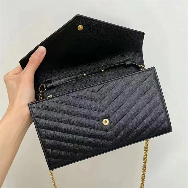 Women's Luxury Designer Authentic Leather Bag Chain Women's Handbag Shoulder Carrying Women's Bag New Leisure Fashion Women's Me