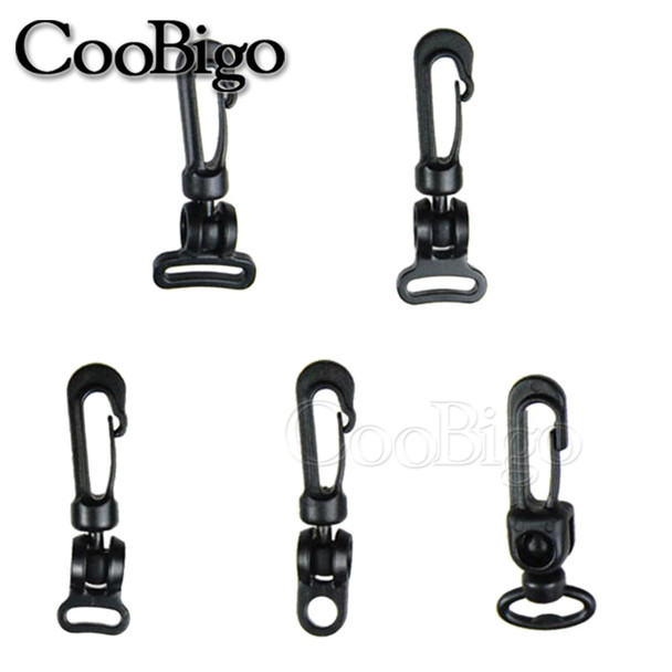 50pcs Plastic Snap Hooks Clasp Keychain Clips Webbing Bag Lanyards