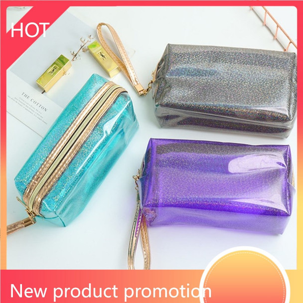 Fashion Women Transparent PVC Cosmetic Bag Waterproof Travel Toiletry