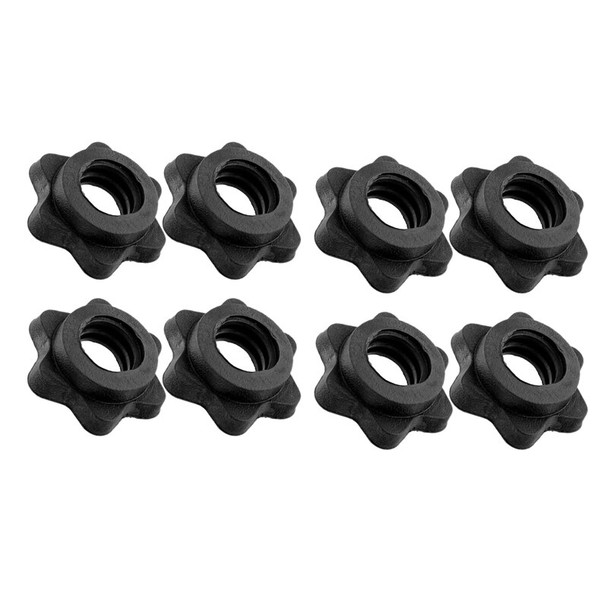 4 Pairs Dumbbell Hex Nut,Dumbbell Rod Nut,Spinlock Collars For