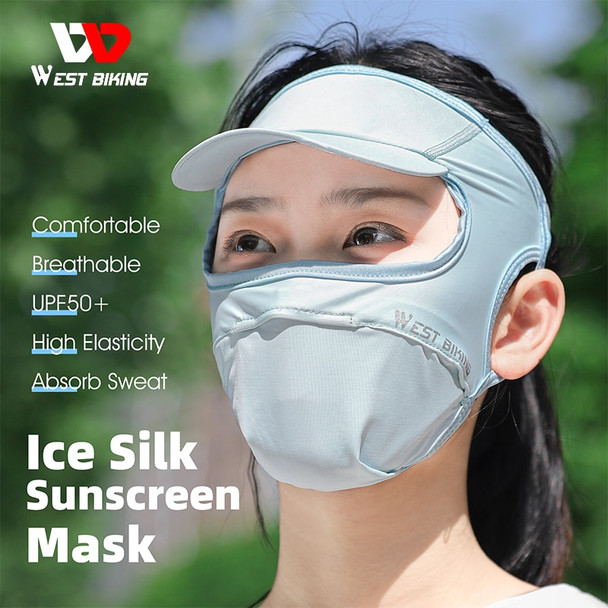 Ice Silk Sunscreen Mask Women Men Summer Anti UV Quick drying Face