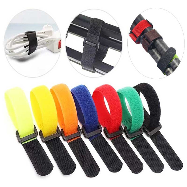 2*30cm Outdoor Reusable Fastening Tie 5/10pcs Nylon Loop Durable