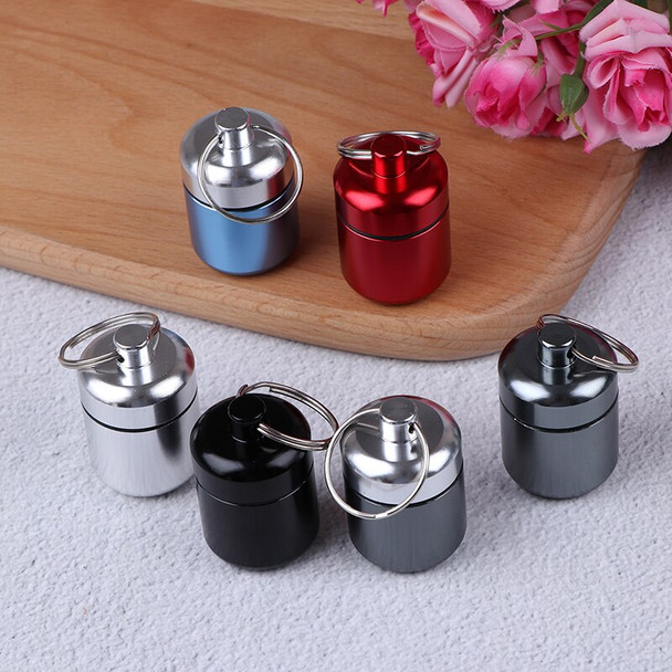 Mini Waterproof Aluminum Alloy Pill Box Case Bottle Holder Container