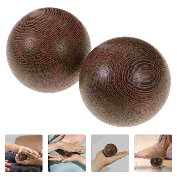 Wooden Baoding Hand Athletics Plantar Fasciitis Balls 5cm Acupressure