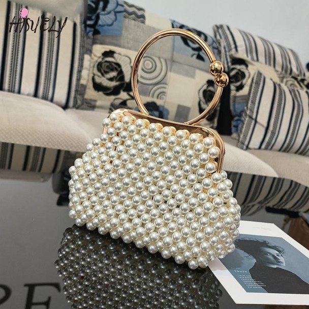 Luxury Pearl Bride Party Evening Clutch Shell Bag Women Wedding Purses And Handbags Chain Small Shoulder Bag White Sac A Main