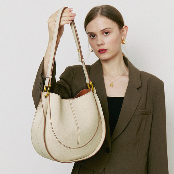 New 2023 Niche Light Luxury Women's Bags Design Trend Shoulder Bags Genuine Leather Bag Female Head Layer Cowhide Messenger Bag