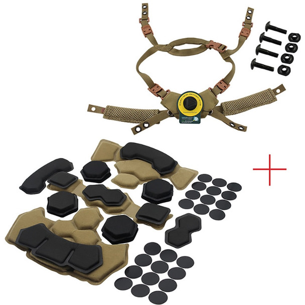 Tactical Airsoft Paintball Helmet Suspension System Protective Pads