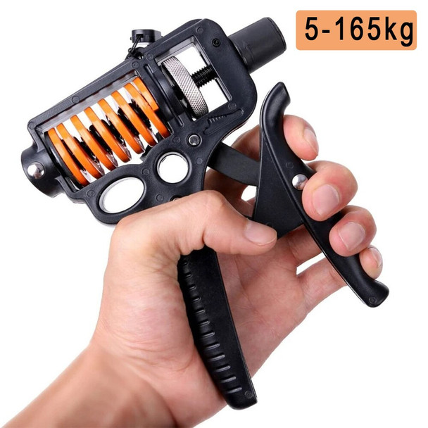 5 165kg Adjustable Heavy Hand Grip Strengthener Finger Expander Arm