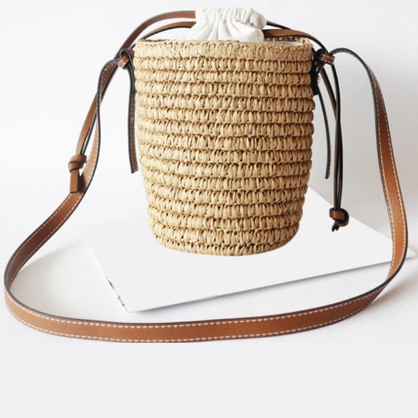 Designer Women Bags Round Straw Tote Raffia Round Barrel Straw Woven Crossbody Bag Handbags Beach Shoulder Bag for Women 2022