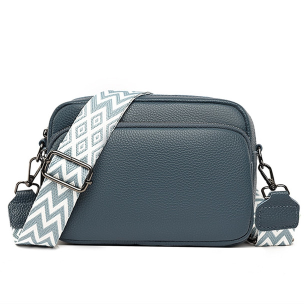 2023 Luxury Genuine Leather Women's Shoulder Crossbody Bags Fashion Solid Cowhide Women Handbags Blue Female Messenger Tote Sac