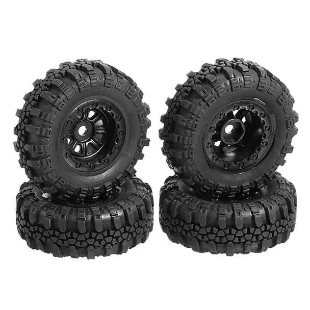 4pcs 47x18mm Wheel Rims Tires Tyre Set For Axial Scx24 90081 Axi00001