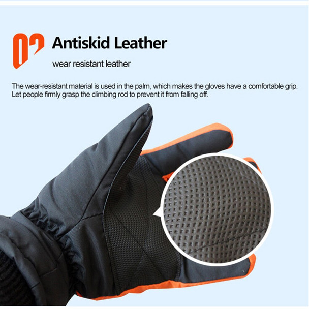Women Men Outdoor Climbing USB Charging Winter Electric Heating Gloves