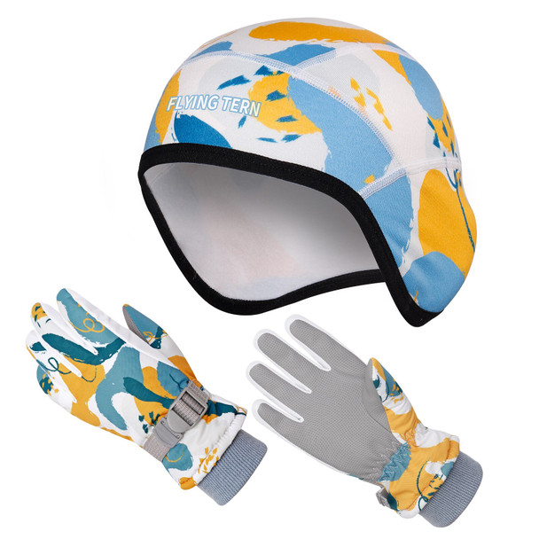 Winter Warm Beanie Hat and Gloves 2 Piece Set for Kids Windproof Ski Winter Warm Beanie Hat and Gloves 2 Piece Set for Kids Windproof Ski