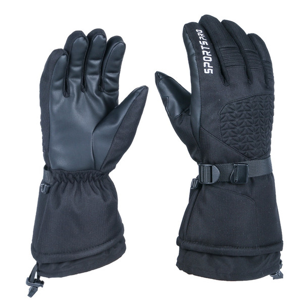 Winter Warm Ski Gloves Thickened, Windproof and Waterproof Full Finger