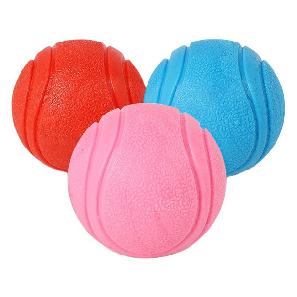 Pet Dog Toy Ball Solid Bite-Resistant Chewing Indestructible Bouncing Ball Dog Rubber Training Interactive Game Ball with Rope