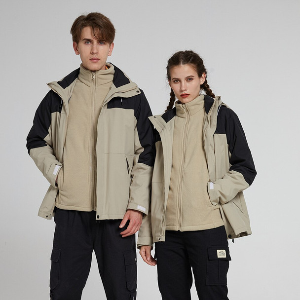 Couple's Jacket Three-in-one Fleece Thickening Waterproof Outdoor