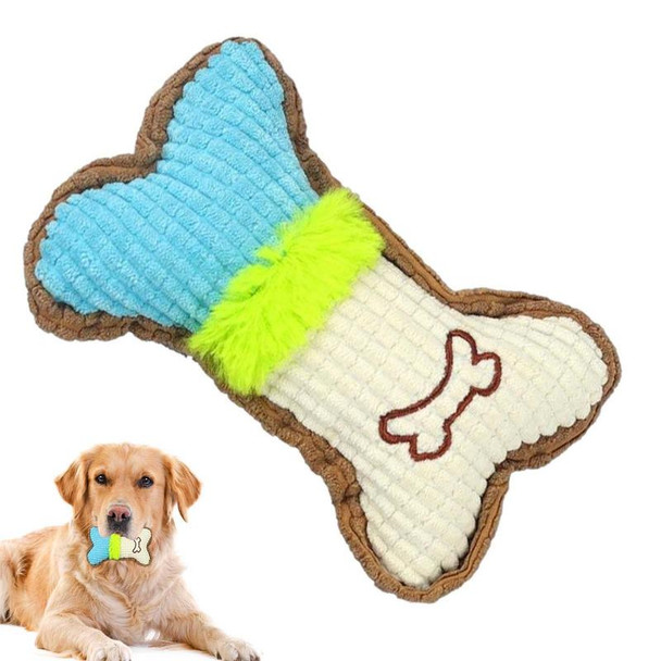 Puppy Bone Chew Toys Dog Squeaky Plush Toy Puppy Teething Chew Toys For Pet Teeth Cleaning Durable Puppy Toys For Dogs