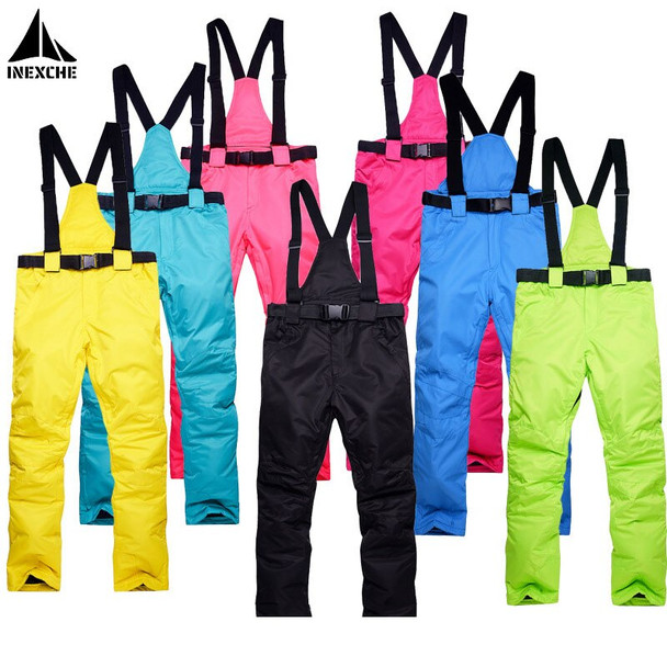 New Winter Thick Warm Skiing Pants Men Women Lovers Windproof