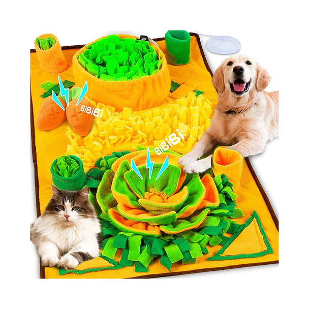 Large Snuffle Mat for Dogs Pet Interactive Training and Stress Relief Sniff Mat Feeding Mat Slow Feeder Dog Treat Mat Dog Toys
