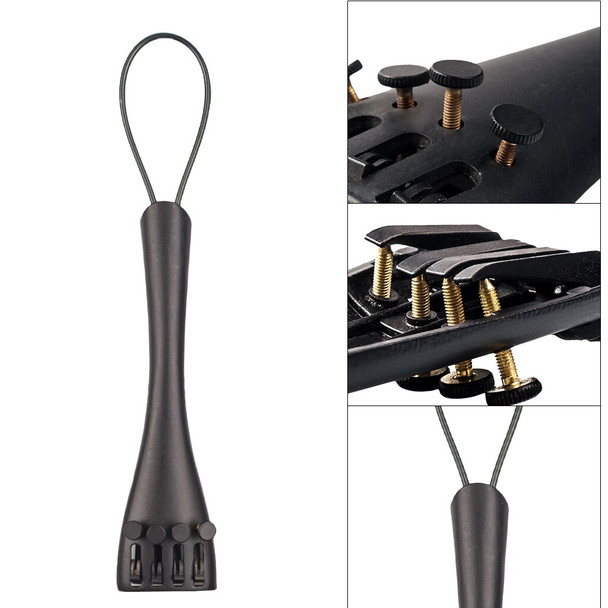 Acoustic Cello Tailpiece Aluminum Alloy Tailpiece With Adjustable