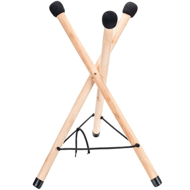 Folding Bracket Wooden Hand Drum Holder Portable Tongue Tripod Display