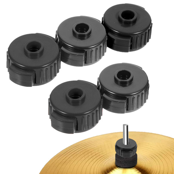 5 Pcs Cymbal Quick Release Cap Assembly Nuts Wool Hat Durable Drum