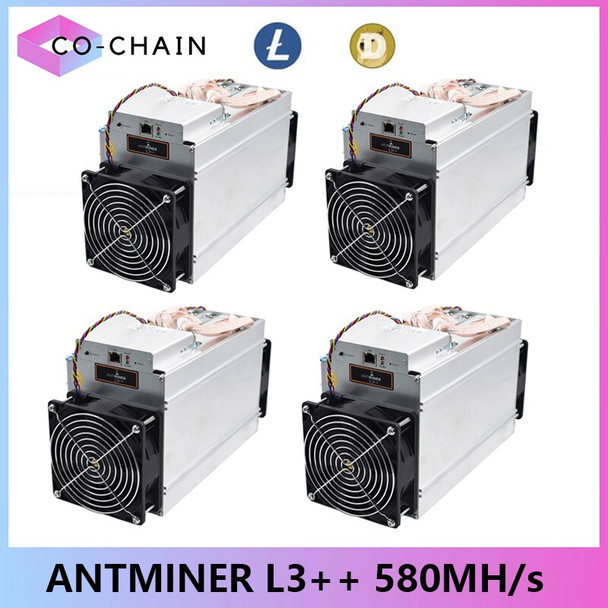Multiple Set Option Antminer L3++( With Power Supply And Cable)scrypt