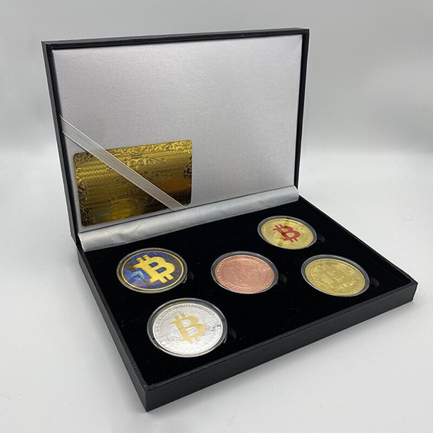 5 Types COIN Box of BTCoin Gold Home Decor Dogecoin Cardano Crypto