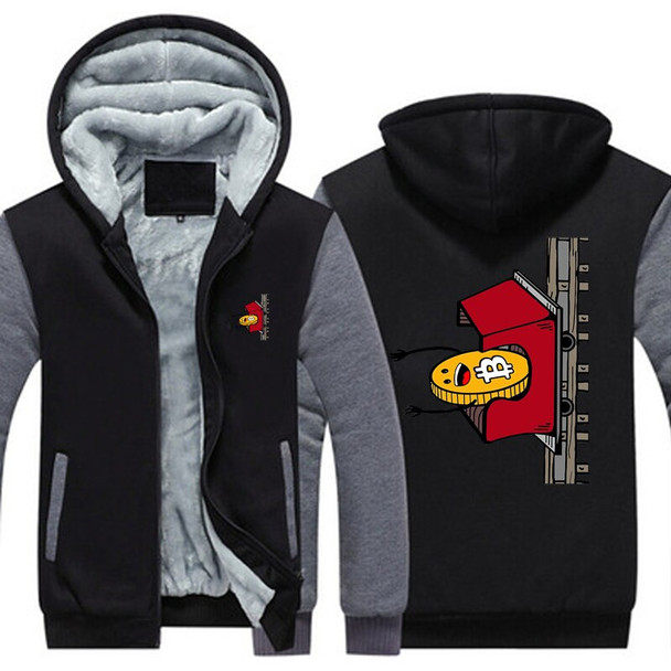 Bitcoin Roller Coaster Btc Crypto Currency Hoodies Jacket Men Thick Bitcoin Roller Coaster Btc Crypto Currency Hoodies Jacket Men Thick