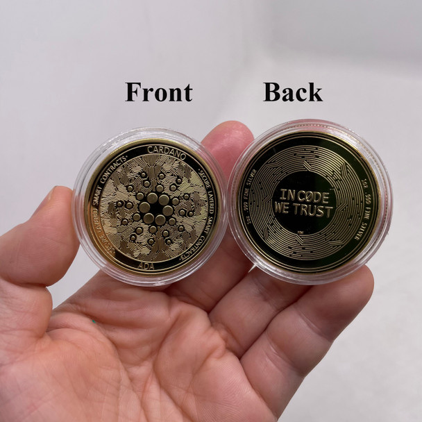 100pcs Wholesale Gold Ada Cardano Crypto Coin Cryptocurrency 100pcs Wholesale Gold Ada Cardano Crypto Coin Cryptocurrency