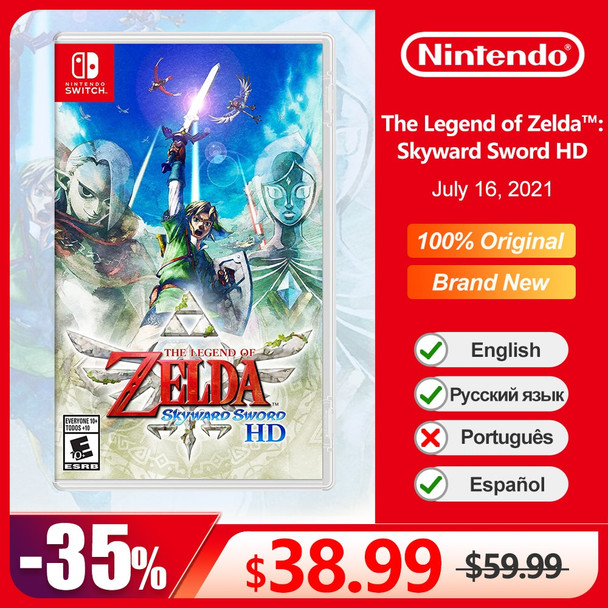 The Legend of Zelda Skyward Sword HD Nintendo Switch Game Deals 100% Official Original Physical Game Card for Switch OLED Lite